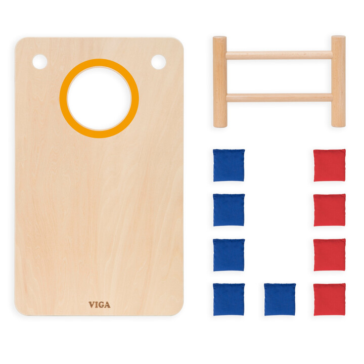 Viga 2-in-1 Skill Game Tic-Tac-Toe + Cornhole - Throw to the Target