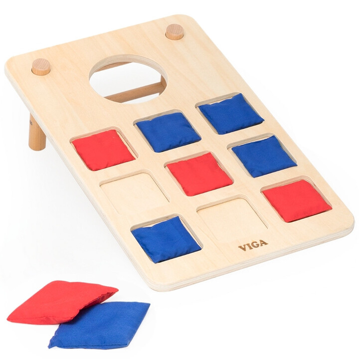 Viga 2-in-1 Skill Game Tic-Tac-Toe + Cornhole - Throw to the Target