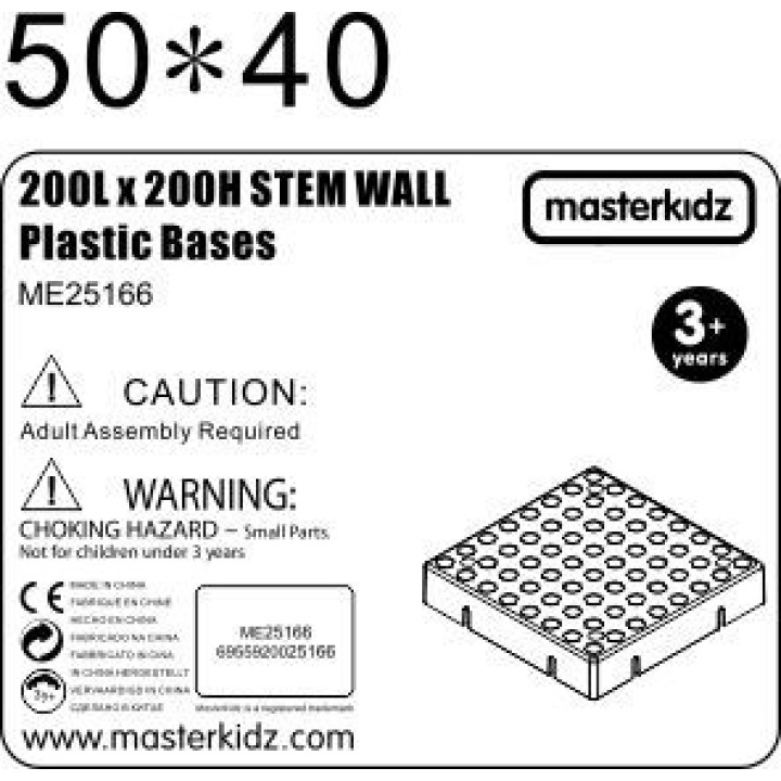 MASTERKIDZ Creative STEM Science Board Wall Panel 20x20 cm Without Mounting Panel
