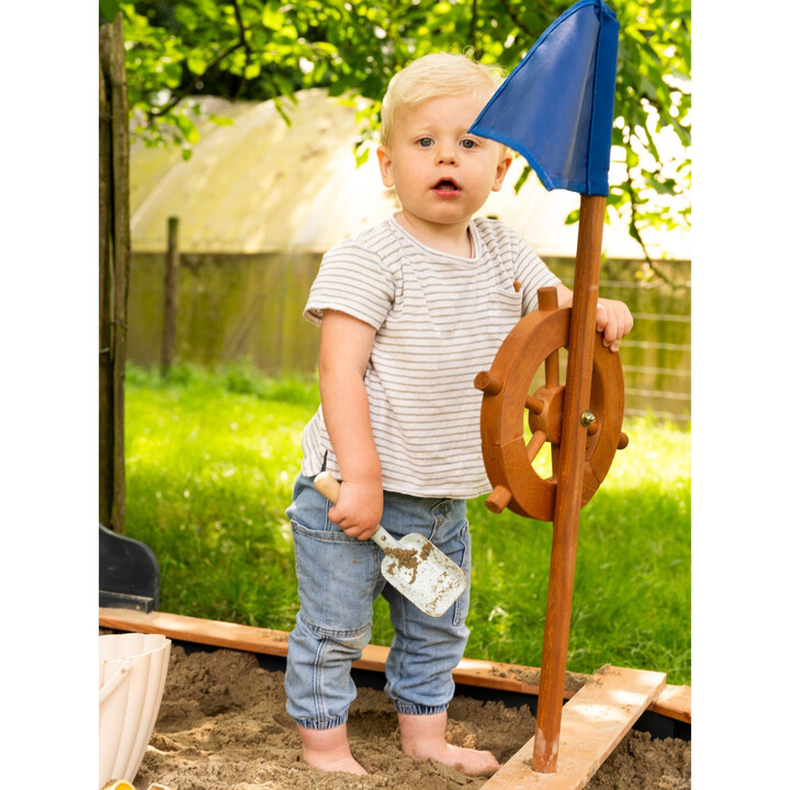 AXI Wooden Sandbox Doris Pirate Ship with Storage + Cover 153 cm