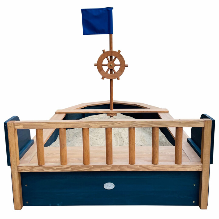 AXI Wooden Sandbox Doris Pirate Ship with Storage + Cover 153 cm