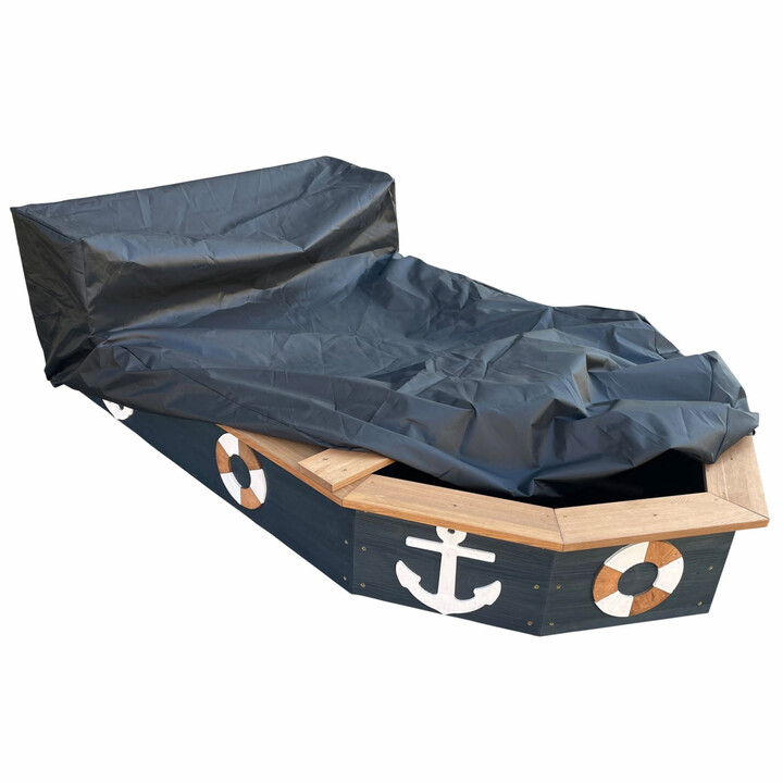 AXI Wooden Sandbox Doris Pirate Ship with Storage + Cover 153 cm