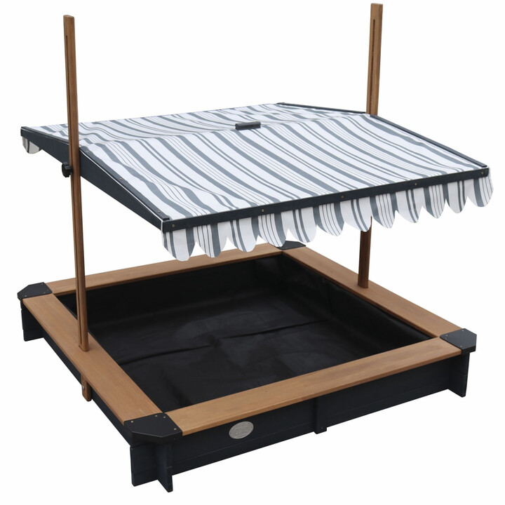 AXI Wooden Sandbox with Roof and Benches