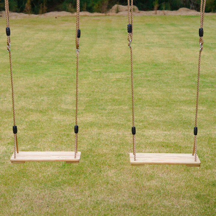 AXI Wooden Large Playground Swings Slide Tower + Sandbox