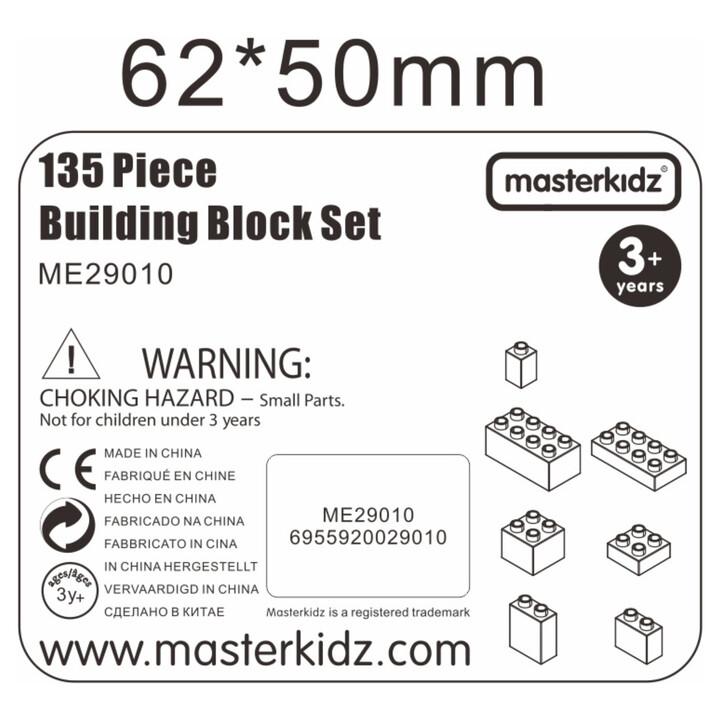 MASTERKIDZ Zestaw Klocków Konstrukcyjnych STEM 135 el.