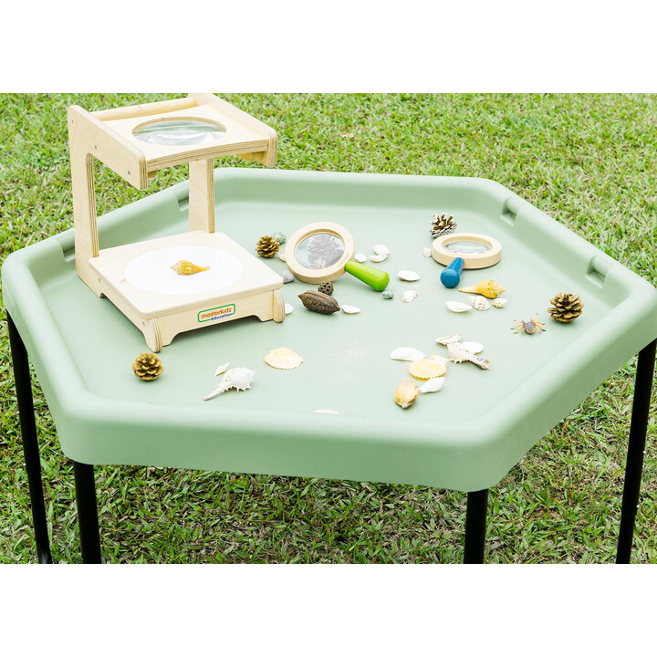 MASTERKIDZ Hexagonal Sand and Water Sensory Table Adjustable