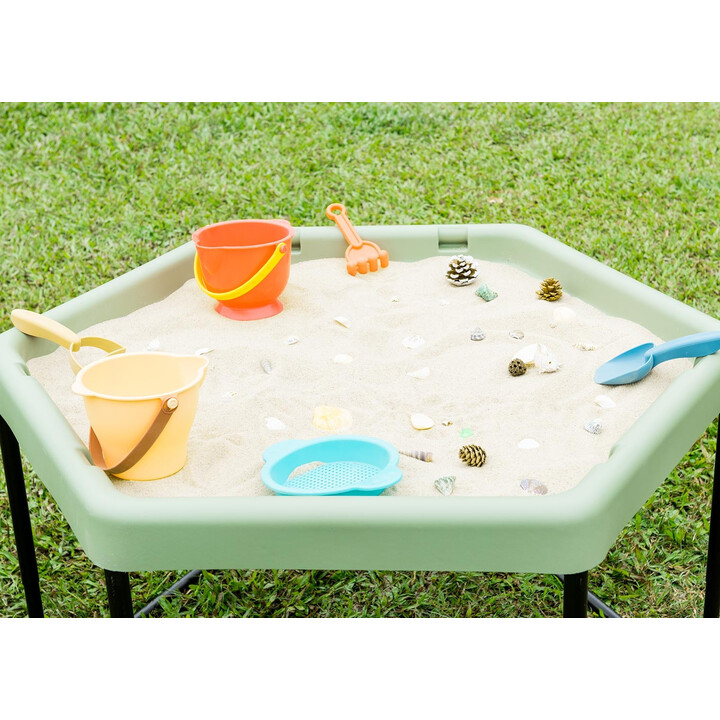 MASTERKIDZ Hexagonal Sand and Water Sensory Table Adjustable