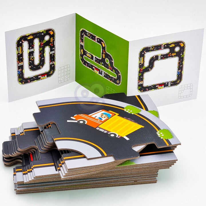 WOOPIE GREEN Droga Puzzle dla Dzieci Autostrada Makieta 21 el. Certyfikat FSC