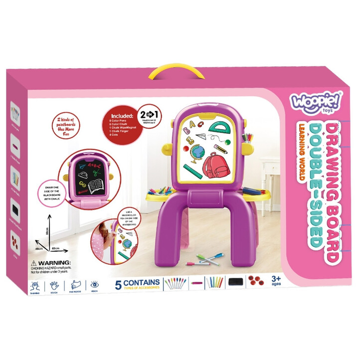 WOOPIE 2-in-1 Double-Sided Painting Board