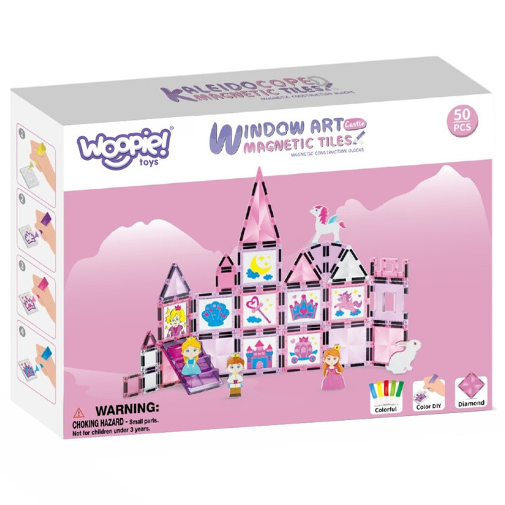 WOOPIE Magnetic Blocks Princess Castle Set 50 pcs.