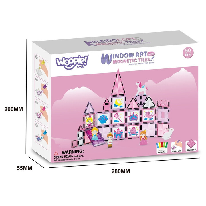 WOOPIE Magnetic Blocks Princess Castle Set 50 pcs.