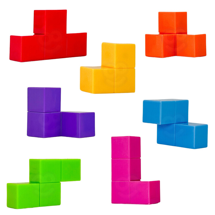 WOOPIE Tetris Cube Puzzle with Card Set