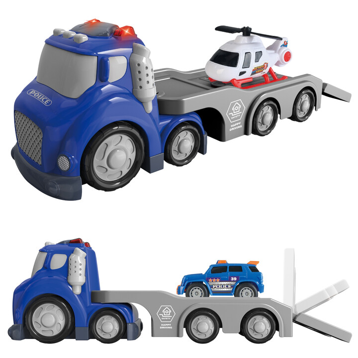 WOOPIE Blue Police City Truck Sound and Light Effects