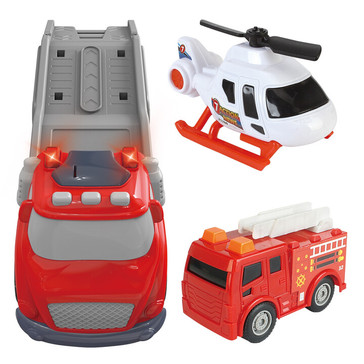 WOOPIE Red Fire Department City Truck Sound and Light Effects