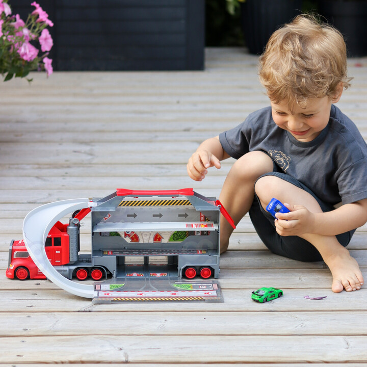 WOOPIE Truck Tow Truck Garage Race Track Set