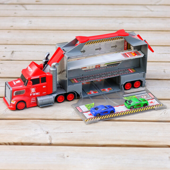 WOOPIE Truck Tow Truck Garage Race Track Set