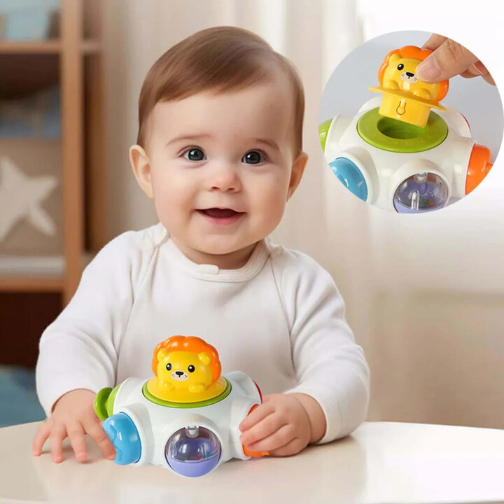 WOOPIE BABY Space Rocket Activity - Educational Sensory Cube 18m+