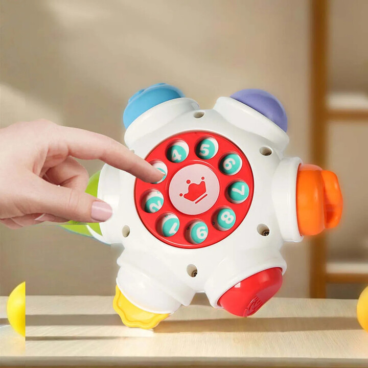WOOPIE BABY Space Rocket Activity - Educational Sensory Cube 18m+