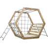 CLASSIC WORLD EDU Wooden Playground XXL Hexagonal Climbing Set
