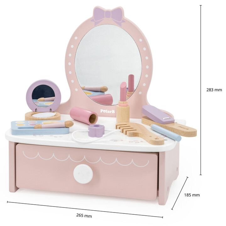 Viga Wooden Dressing Table with Accessories Little Princess Corner