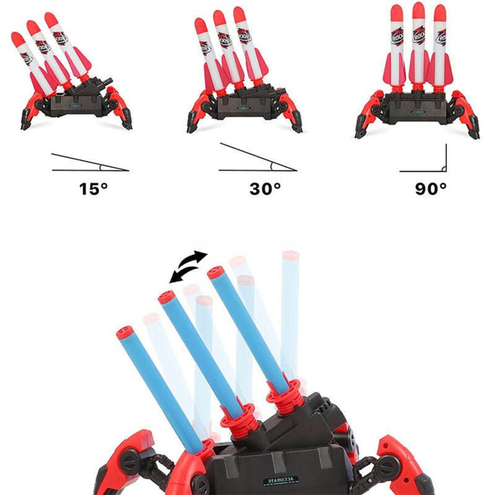 WOOPIE Foam Rocket Launcher 6 pcs.