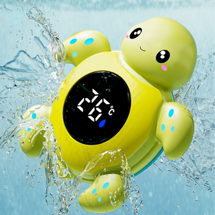 WOOPIE BABY 2-in-1 Bath Thermometer for Measuring Water and Room Temperatures Turtle