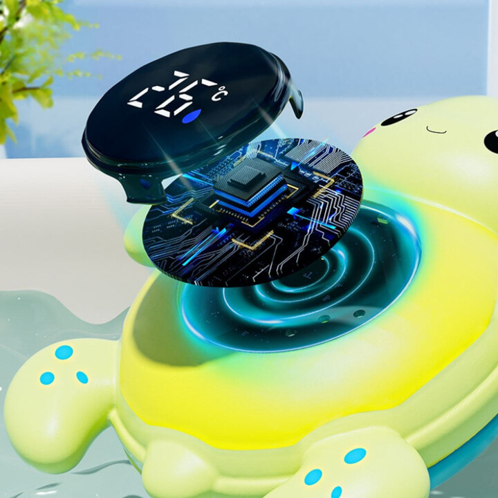 WOOPIE BABY 2-in-1 Bath Thermometer for Measuring Water and Room Temperatures Turtle