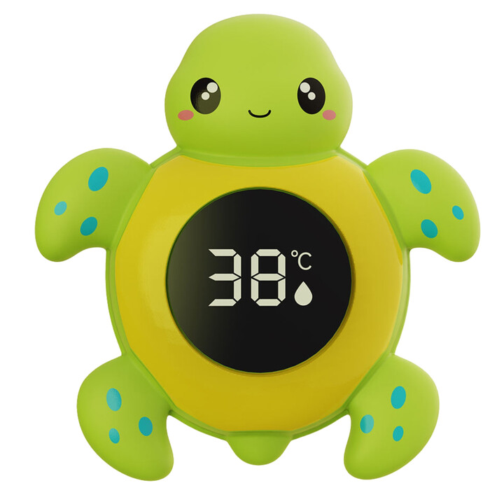 WOOPIE BABY 2-in-1 Bath Thermometer for Measuring Water and Room Temperatures Turtle