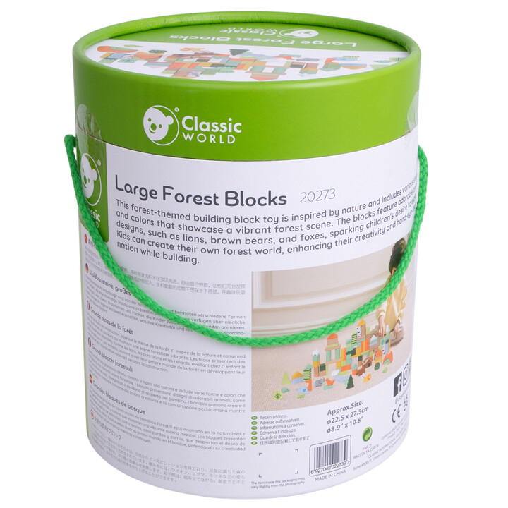 CLASSIC WORLD Set of Wooden Blocks Forest World 100 pcs.