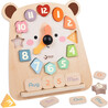 CLASSIC WORLD Teddy Bear Clock Montessori Educational 3 in 1 Learning Time Counting and Date