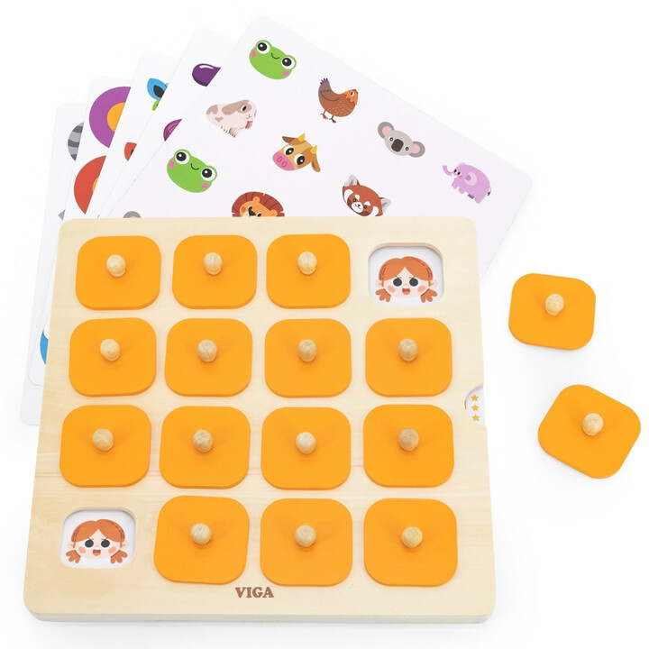 Viga Memory Guess the Pictures Memory Game 10 Montessori Cards