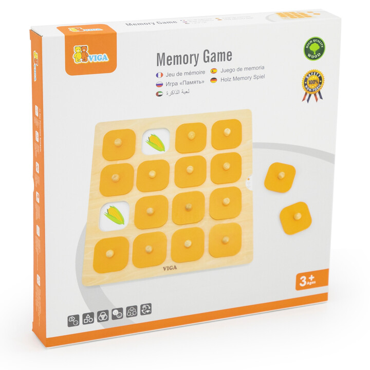 Viga Memory Guess the Pictures Memory Game 10 Montessori Cards