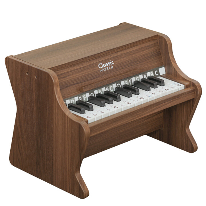 CLASSIC WORLD Drewniane Pianino + Książeczka do nauki