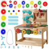 MASTERKIDZ Wooden Montessori STEM Workshop with Tools + Accessories