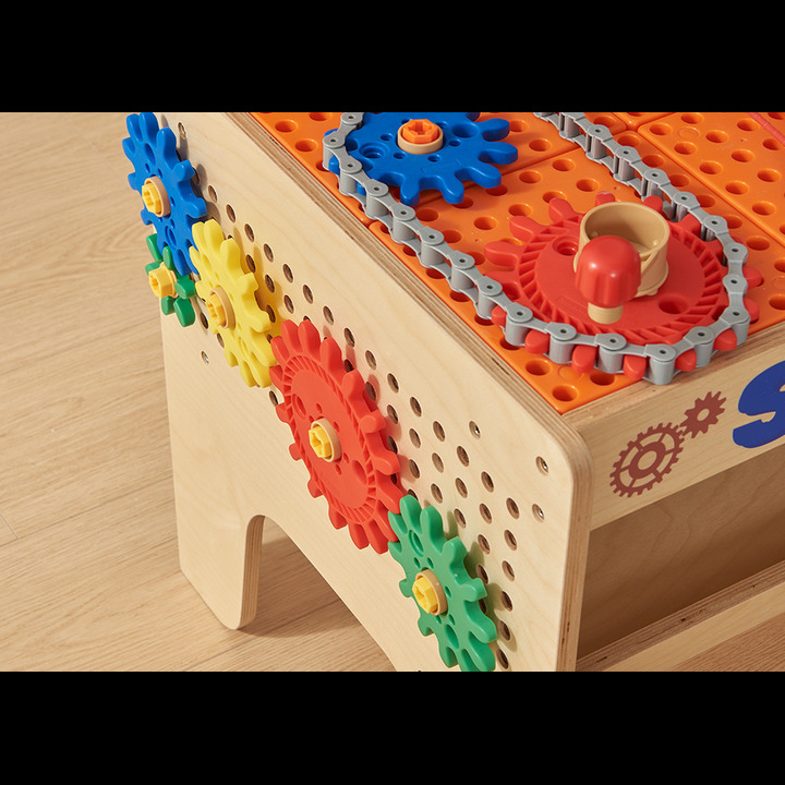 MASTERKIDZ Drewniany Warsztat XXL Montessori STEM z Narzędziami + Akcesoria