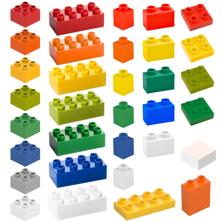 MASTERKIDZ STEM Building Block Set 563 pcs with Panel Overlays 4 pcs