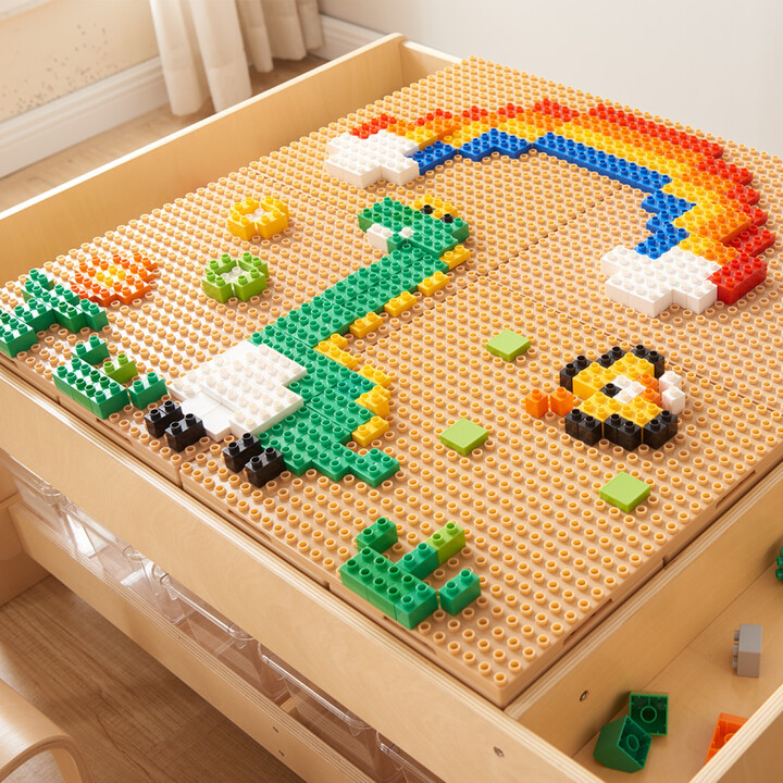 MASTERKIDZ STEM Building Block Set 135 pcs with Panel Overlay 4 pcs.