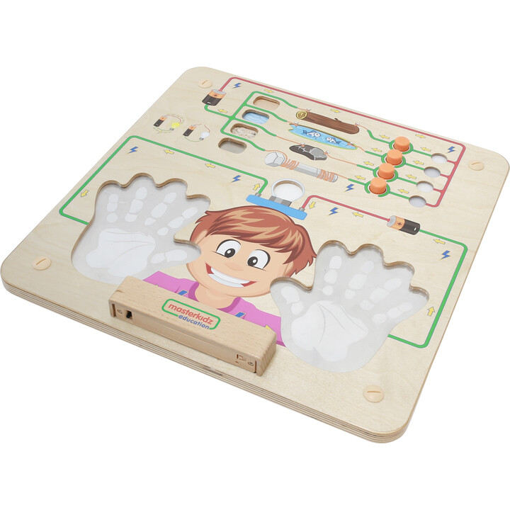 MASTERKIDZ Train Board Set 5 in 1 Sensory Board Motor Learning Senses and Emotions