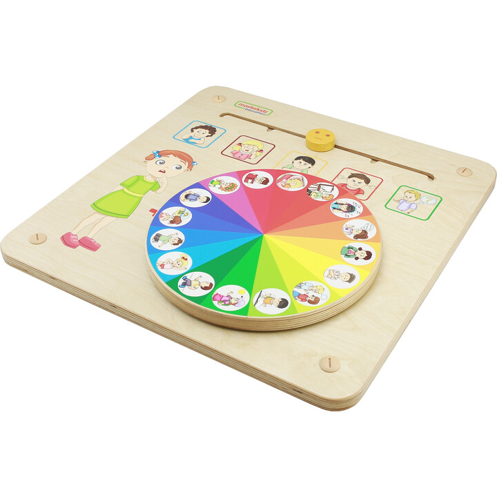 MASTERKIDZ Train Board Set 5 in 1 Sensory Board Motor Learning Senses and Emotions