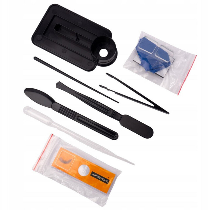 WOOPIE Digital LED Microscope 1200x Zoom XXL Kit with Smartphone Adapter