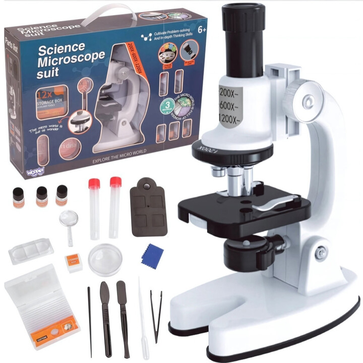 WOOPIE Digital LED Microscope 1200x Zoom XXL Kit with Smartphone Adapter