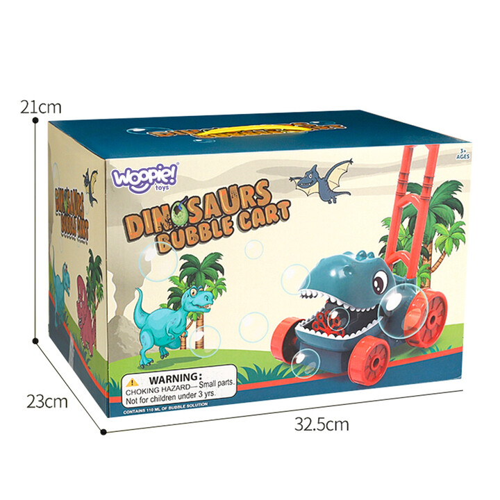 WOOPIE Dino Bubble Garden Mower Dinosaur + Liquid