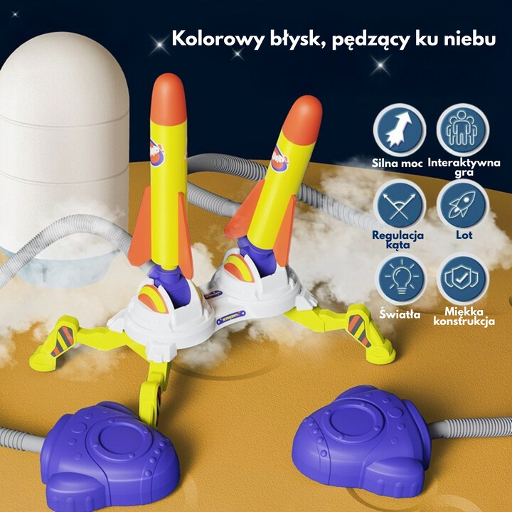 WOOPIE Podwójna Wyrzutnia Rakiet Piankowych