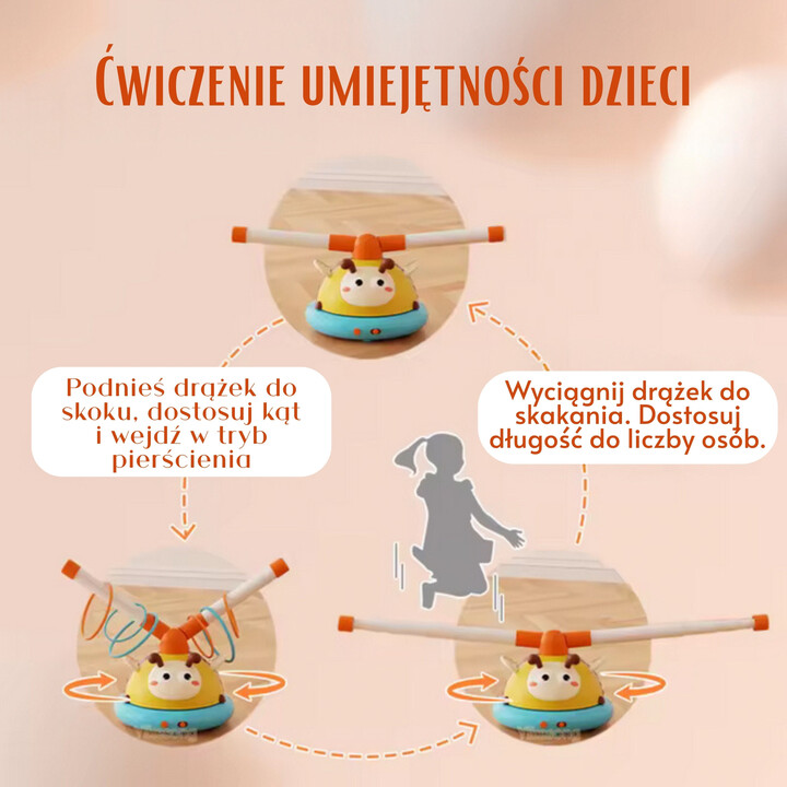 WOOPIE Automatic Jump Rope Arcade Game 2 in 1 Throw to the Bee Target