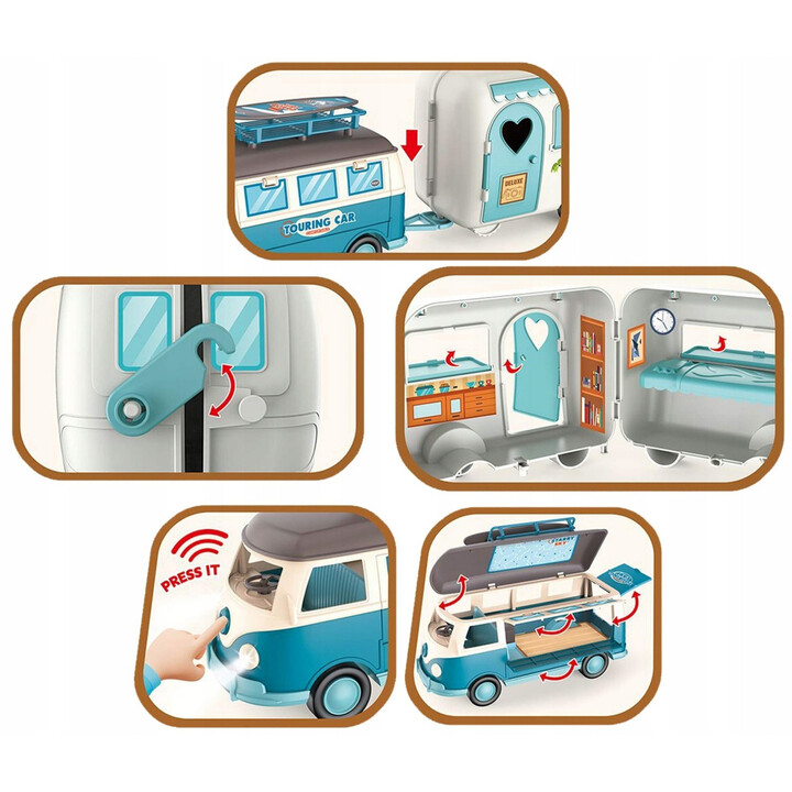 WOOPIE XL Doll Camper Set with Trailer
