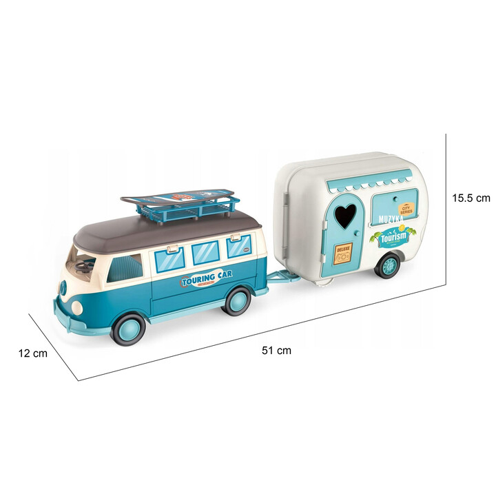WOOPIE XL Doll Camper Set with Trailer