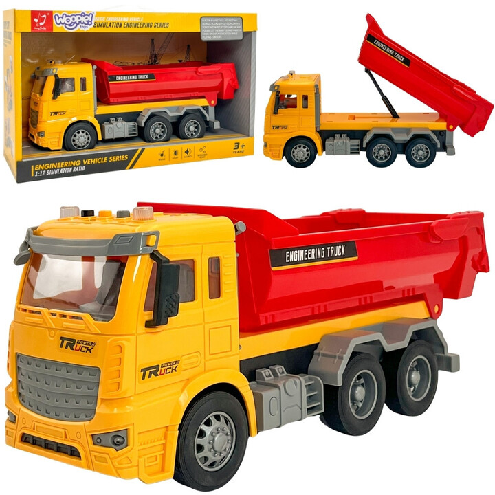 WOOPIE 1:12 Scale Construction Dump Truck with Light and Sound Effects