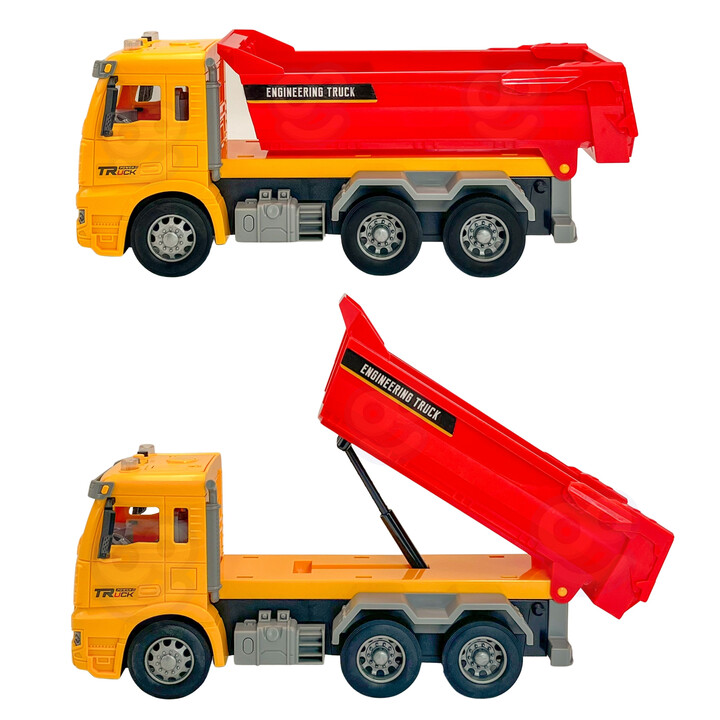 WOOPIE 1:12 Scale Construction Dump Truck with Light and Sound Effects