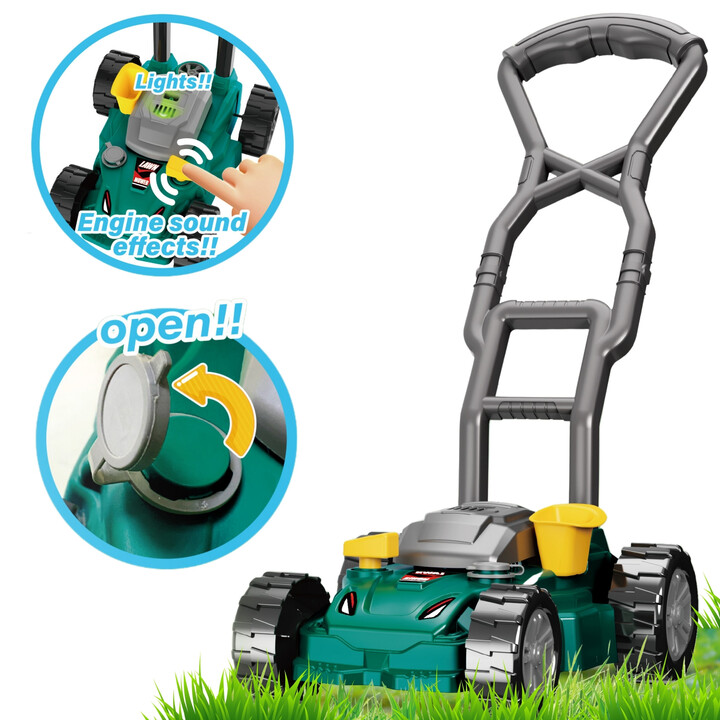 WOOPIE Push Garden Lawn Mower with Sound and Light