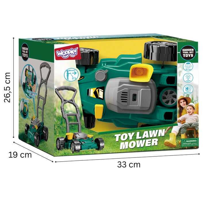 WOOPIE Push Garden Lawn Mower with Sound and Light